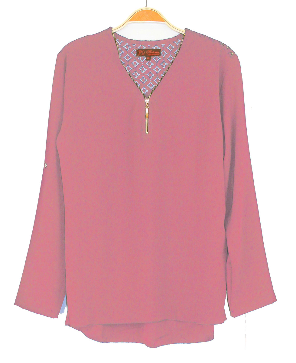 Chemisier uni CHF3007E