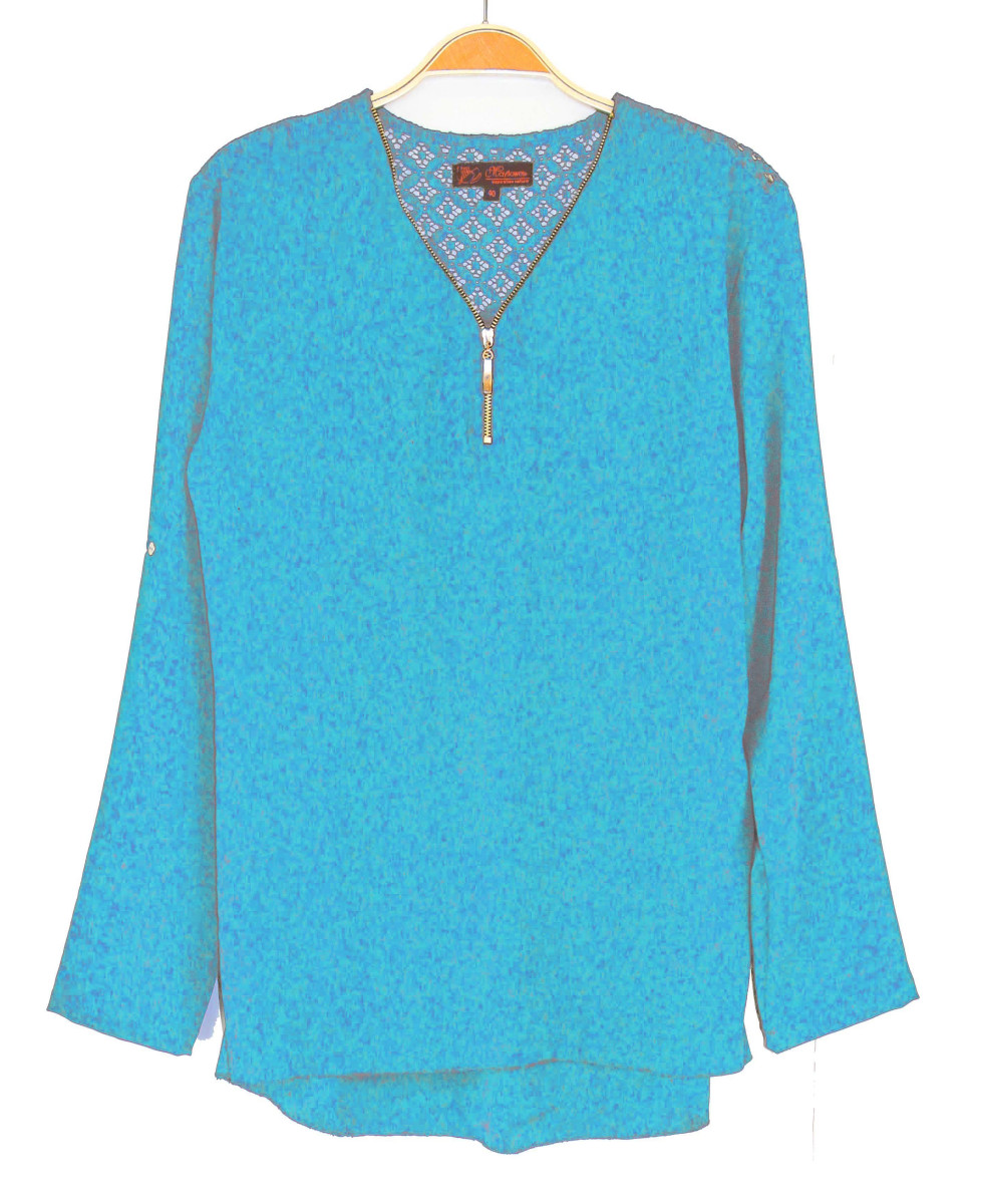 Chemisier uni CHF3007D