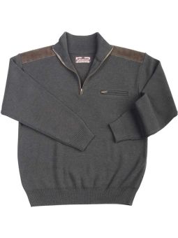 Pull poche zippée et renforts épaules 723701U001