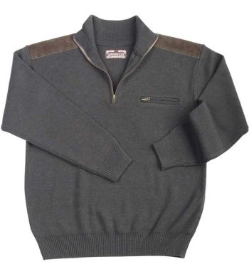 Pull poche zippée et renforts épaules 723701U001