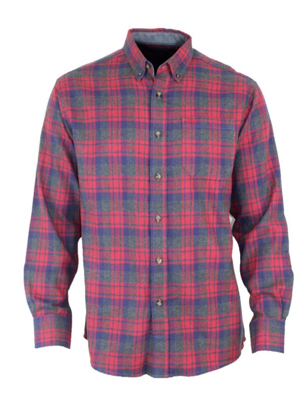 Chemise manches longues en flanelle de coton CH2002A