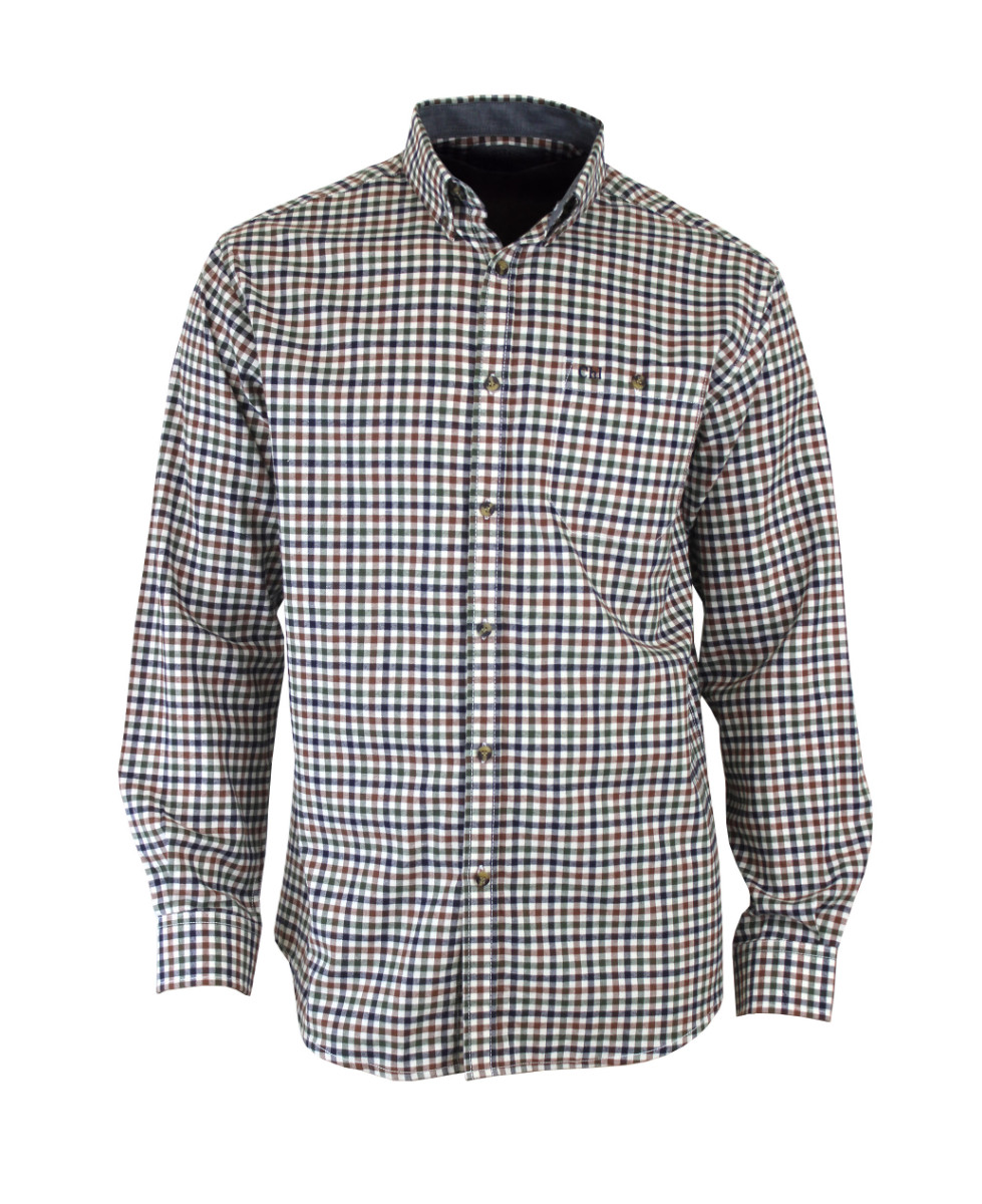Chemise manches longues en flanelle de coton CH2008A