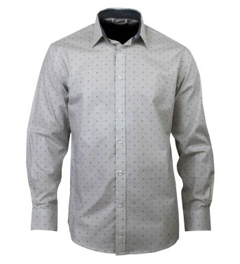 Chemise manches longues à motifs CH4004