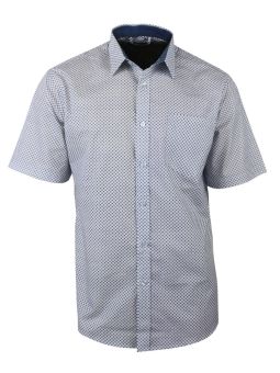 Chemise manches courtes à motifs CH4033