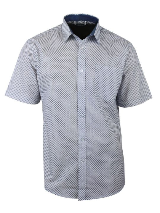 Chemise manches courtes à motifs CH4033