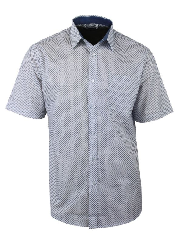 Chemise manches courtes à motifs CH4033