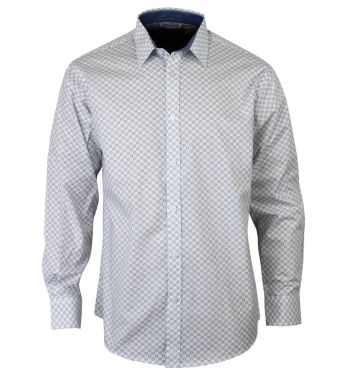 Chemise manches longues à motifs CH4030