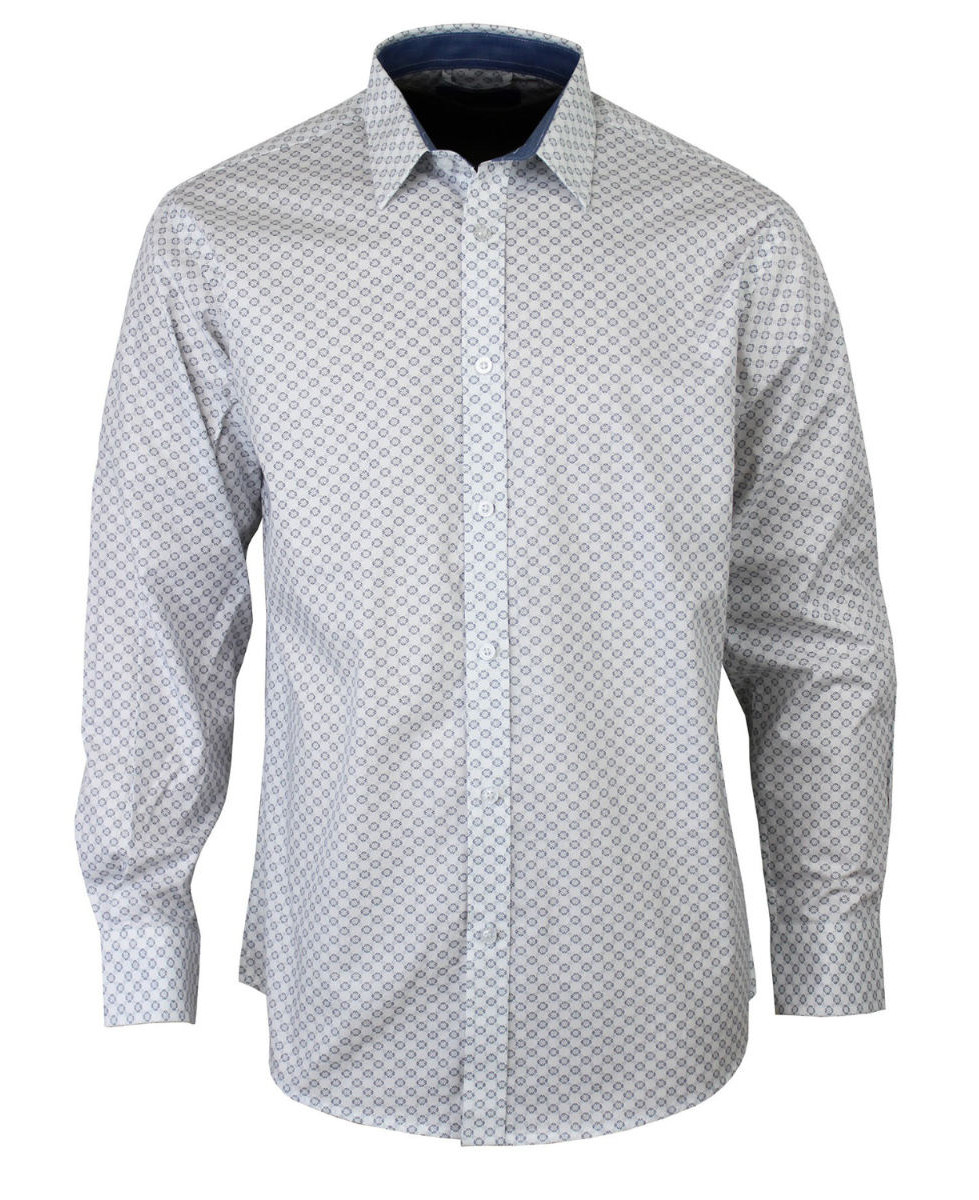 Chemise manches longues à motifs CH4030