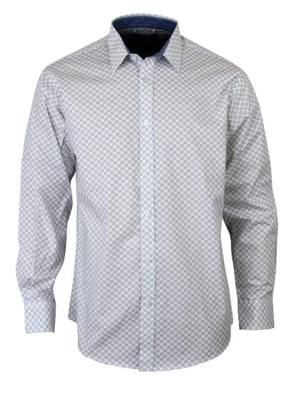 Chemise manches longues à motifs CH4030