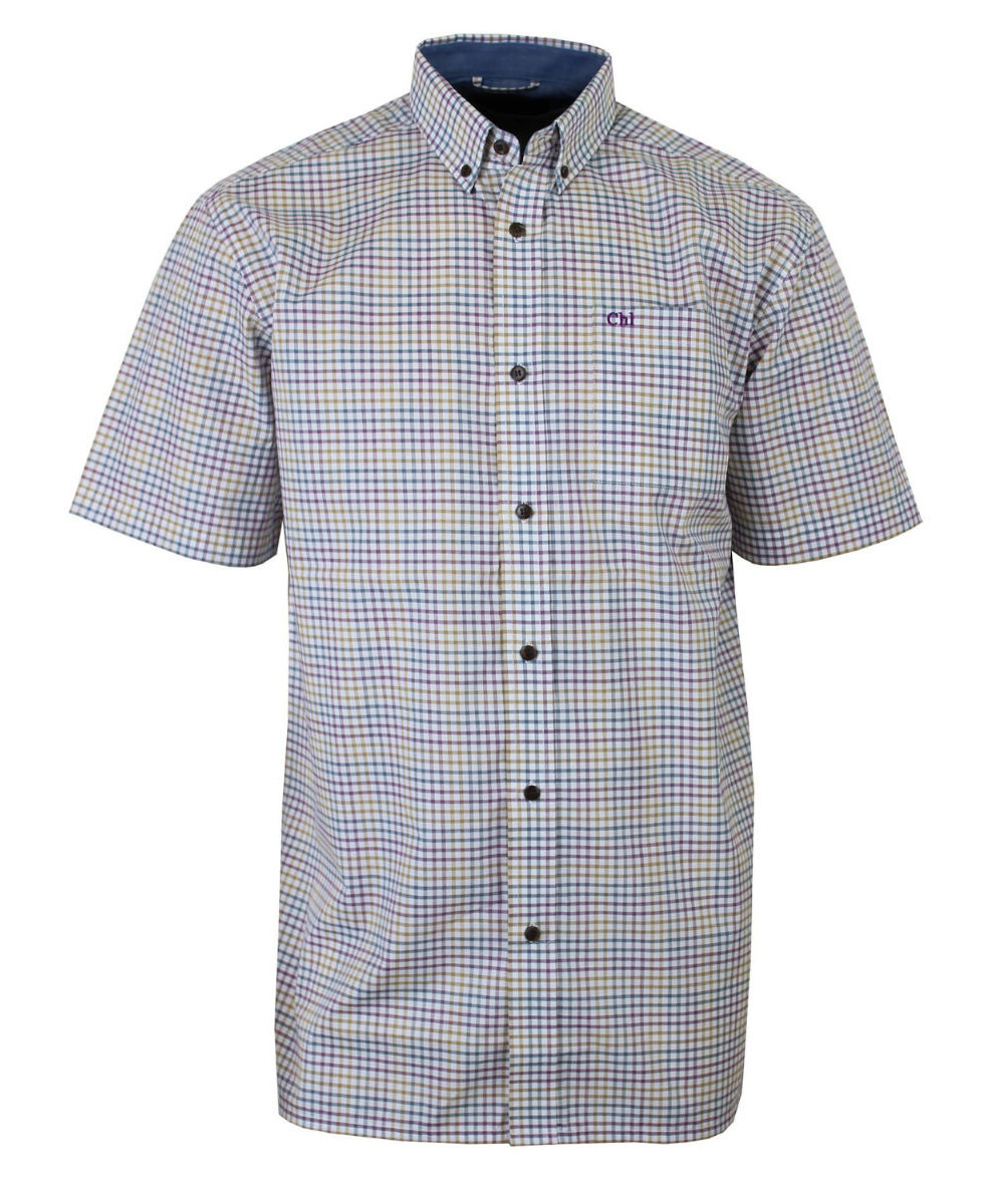 Chemise manches courtes 1 poche poitrine CH4027