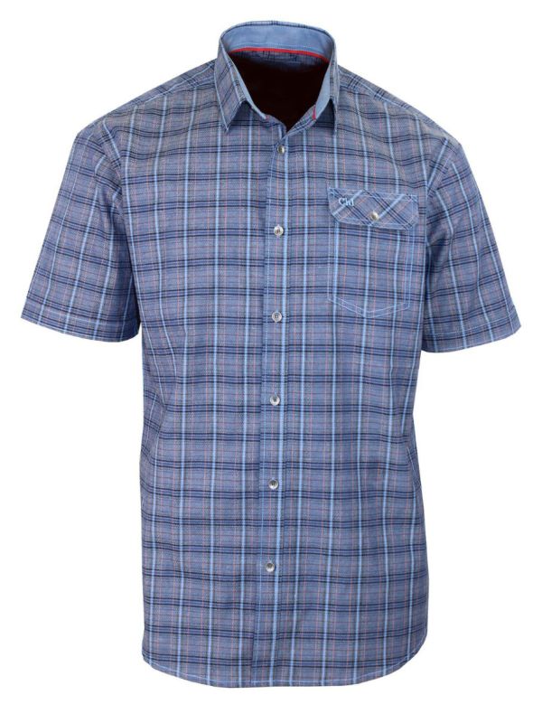 Chemise manches courtes 1 poche poitrine CH4021