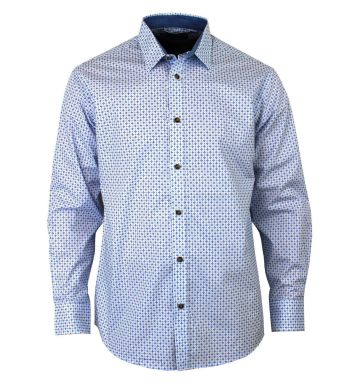 Chemise manches longues à motifs CH4018