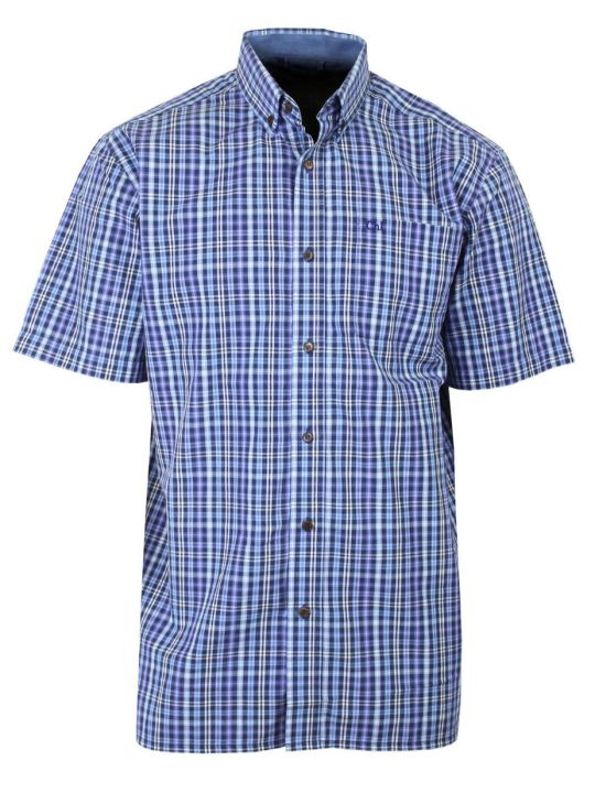 Chemise manches courtes 1 poche poitrine CH4014