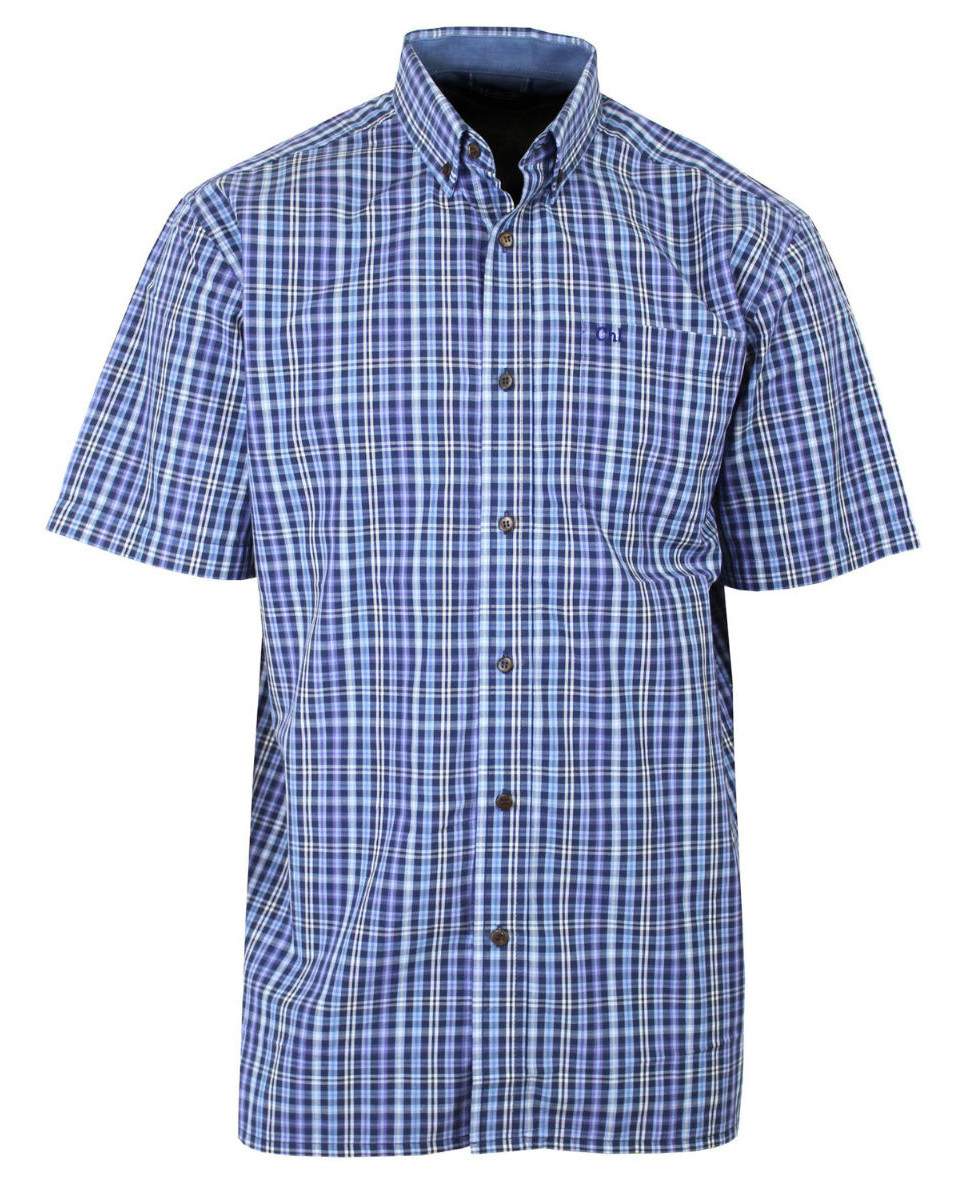 Chemise manches courtes 1 poche poitrine CH4014