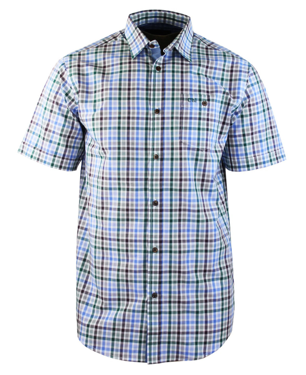 Chemise manches courtes 1 poche poitrine CH4013