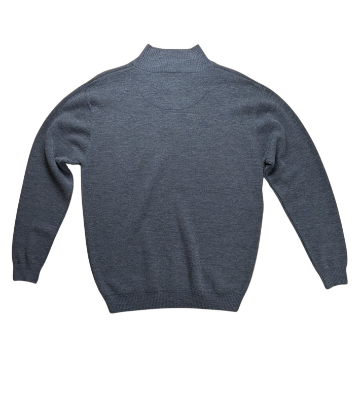 Pull col montant zippé avec laine PUL2005A