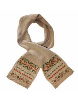 UF370C ECHARPE JACQUARD CAMEL