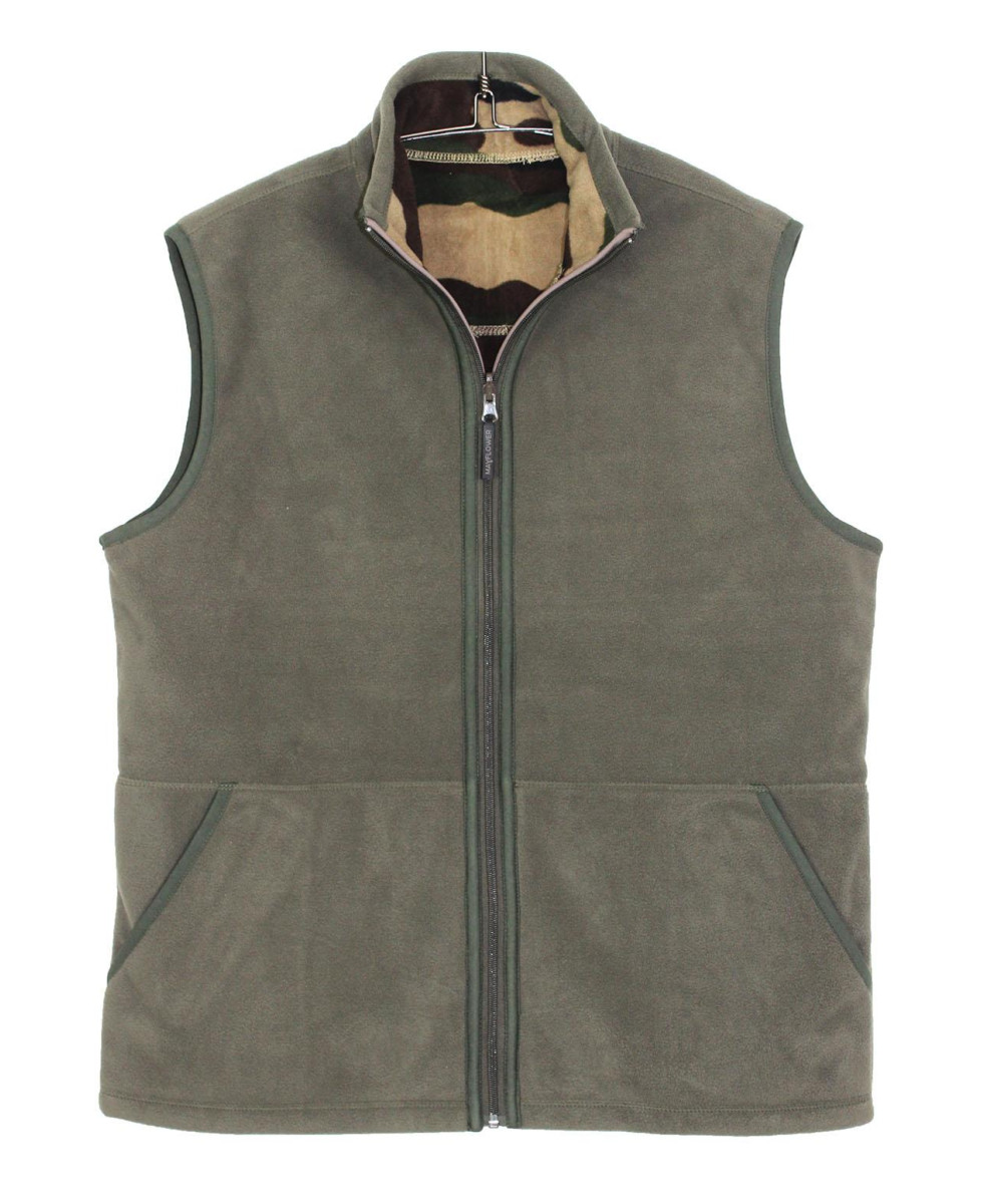 SH1025 GILET POL REVERSIBLE KAKI