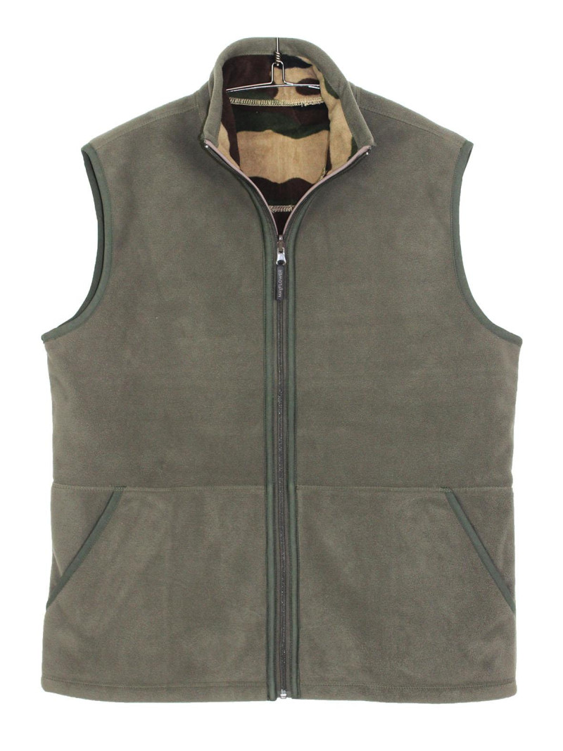 SH1025 GILET POL REVERSIBLE KAKI