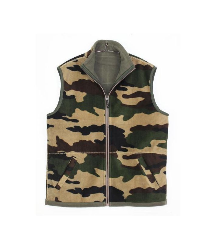 SH1025 GILET POL REVERSIBLE KAKI