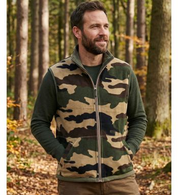 SH1025 GILET POL REVERSIBLE KAKI