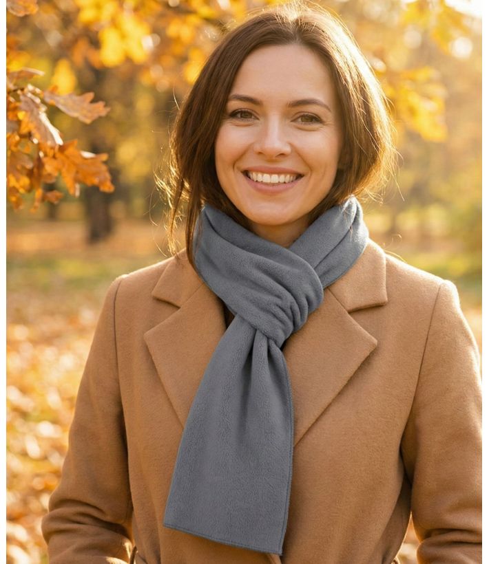 Écharpe Polaire Femme Gris - Douceur et Chaleur Hivernale