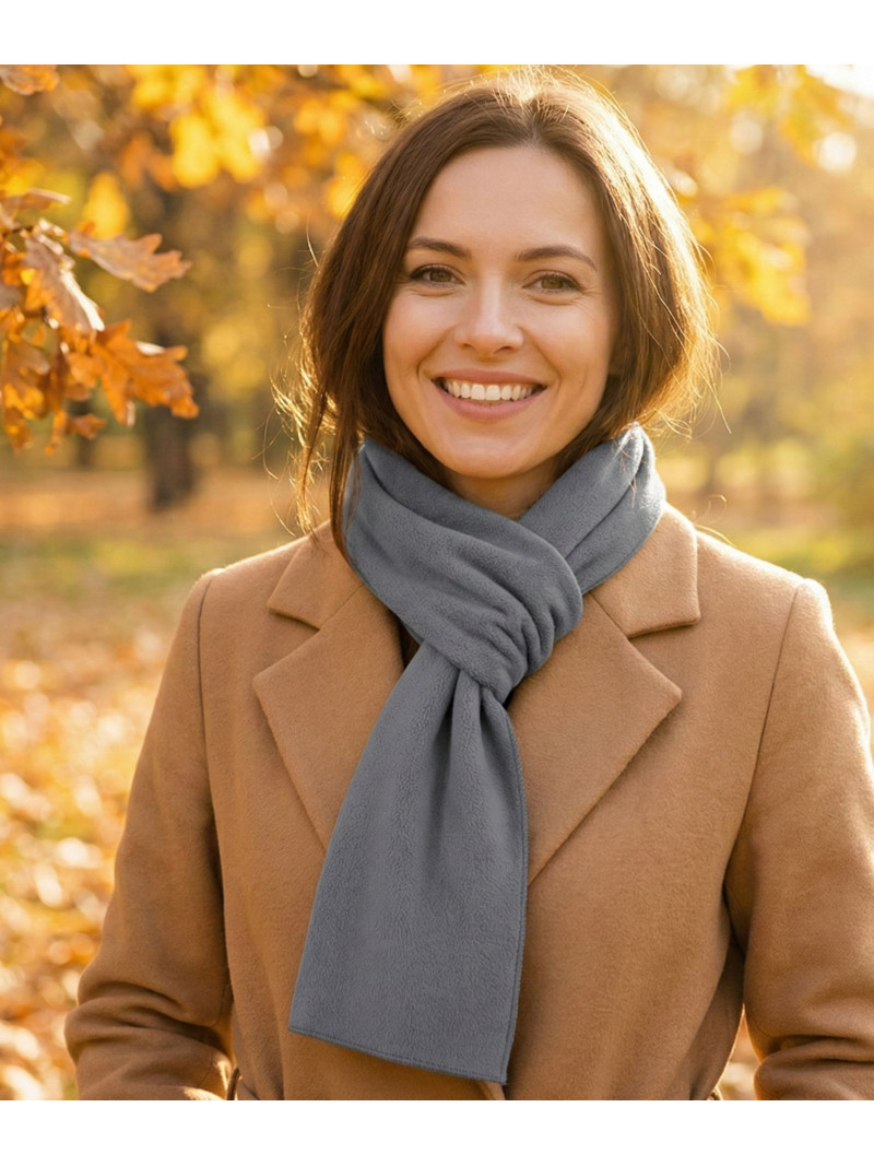 Écharpe Polaire Femme Gris - Douceur et Chaleur Hivernale