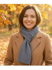 Écharpe Polaire Femme Gris - Douceur et Chaleur Hivernale