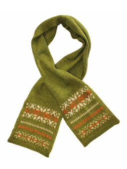 UF370V ECHARPE JACQUARD VERT