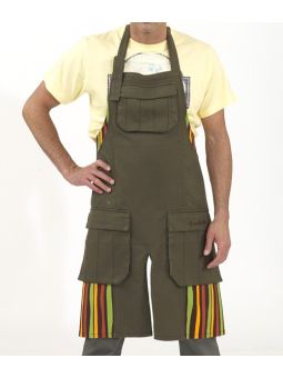 MH1109 TABLIER JARDIN MARRON/MINERAL