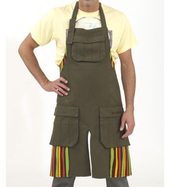 MH1109 TABLIER JARDIN MARRON/MINERAL