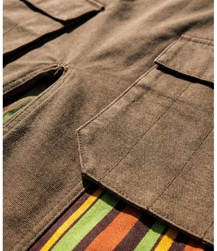 Tablier Jardin Coton Marron - Multipoches & Coupe Fendue