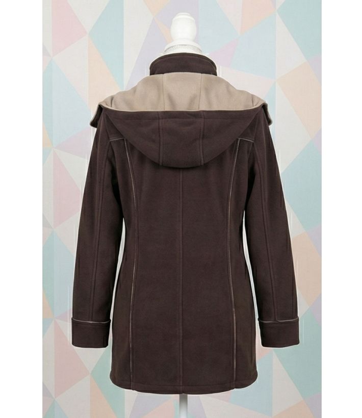 Manteau Polaire Femme Contre-collé MAYFLOWER TOKYO3 – Marron Chocolat