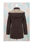 Manteau Polaire Femme Contre-collé MAYFLOWER TOKYO3 – Marron Chocolat