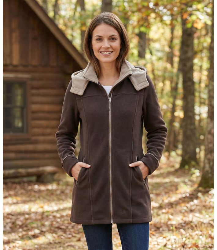Manteau Polaire Femme Contre-collé MAYFLOWER TOKYO3 – Marron Chocolat