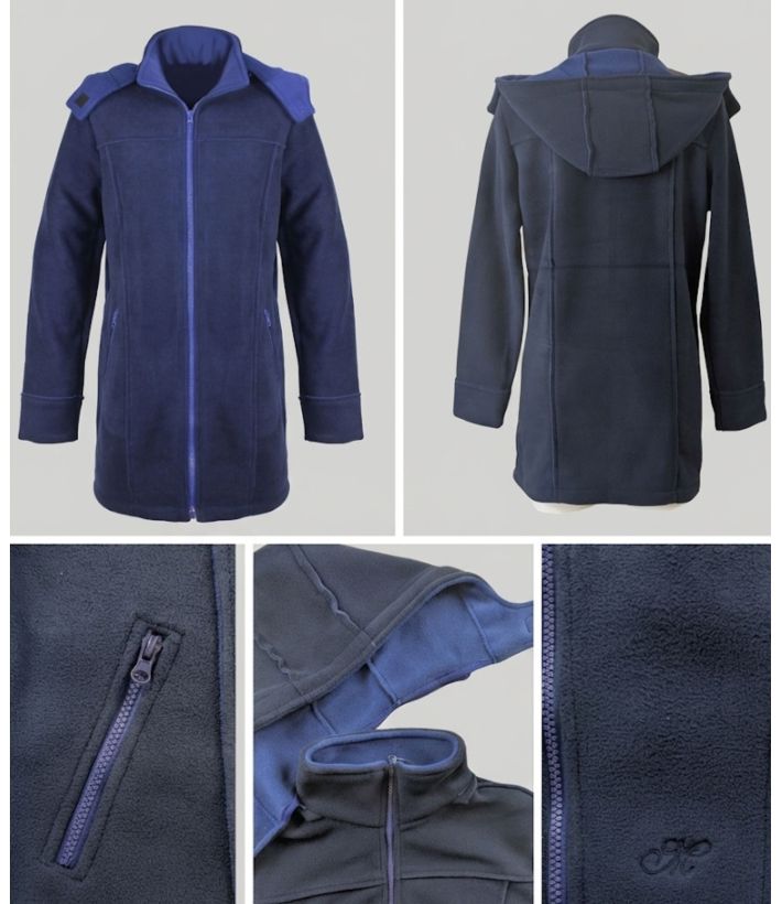 Manteau Polaire Caban Femme MAYFLOWER TOKYO2 – Bleu Marine