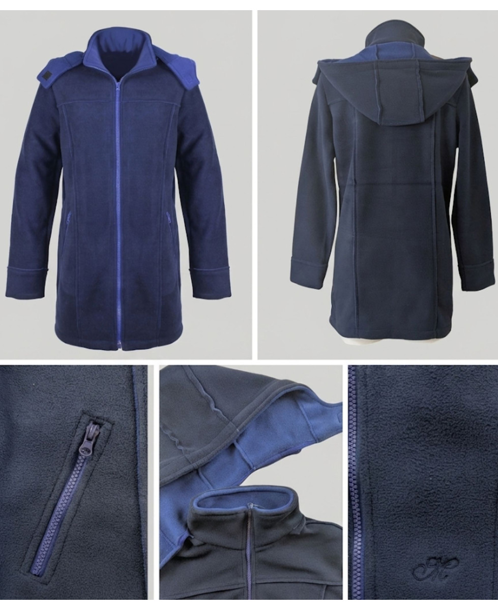 Manteau Polaire Caban Femme MAYFLOWER TOKYO2 – Bleu Marine