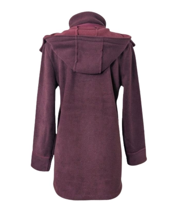 Manteau Polaire Femme style Caban SLOVENIE1B MAYFLOWER – Bordeaux