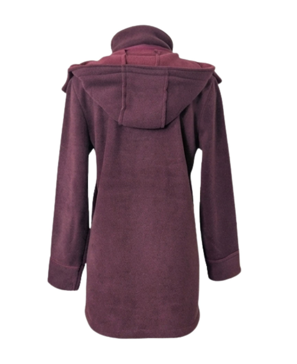 Manteau Polaire Femme style Caban SLOVENIE1B MAYFLOWER – Bordeaux