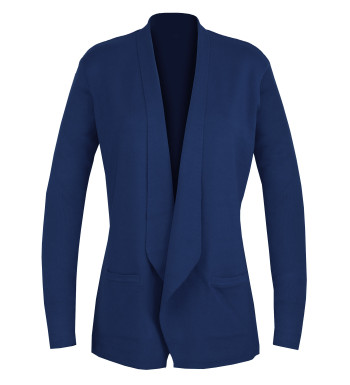 Gilet blazer marine femme PULF2005D – Chic moderne et doux