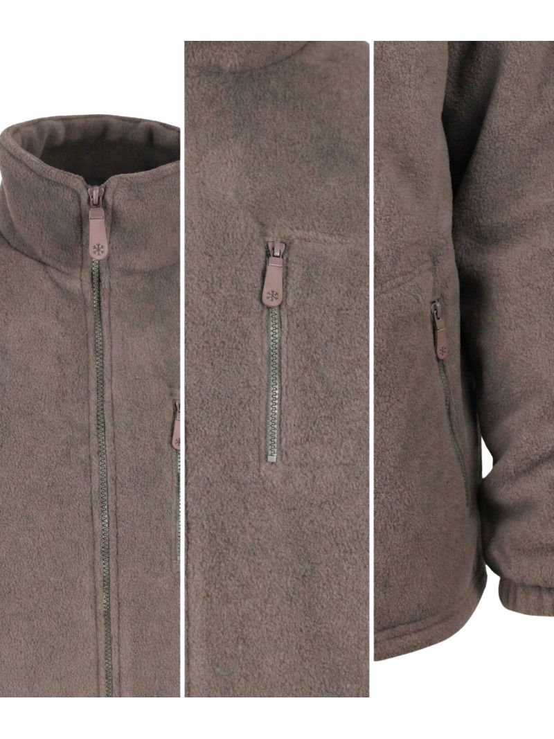 Veste Polaire Doublée Taupe - Confort & Chaleur Intense