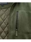 Veste Polaire Doublée Kaki – Intérieur Matelassé et Anti-Boulochage