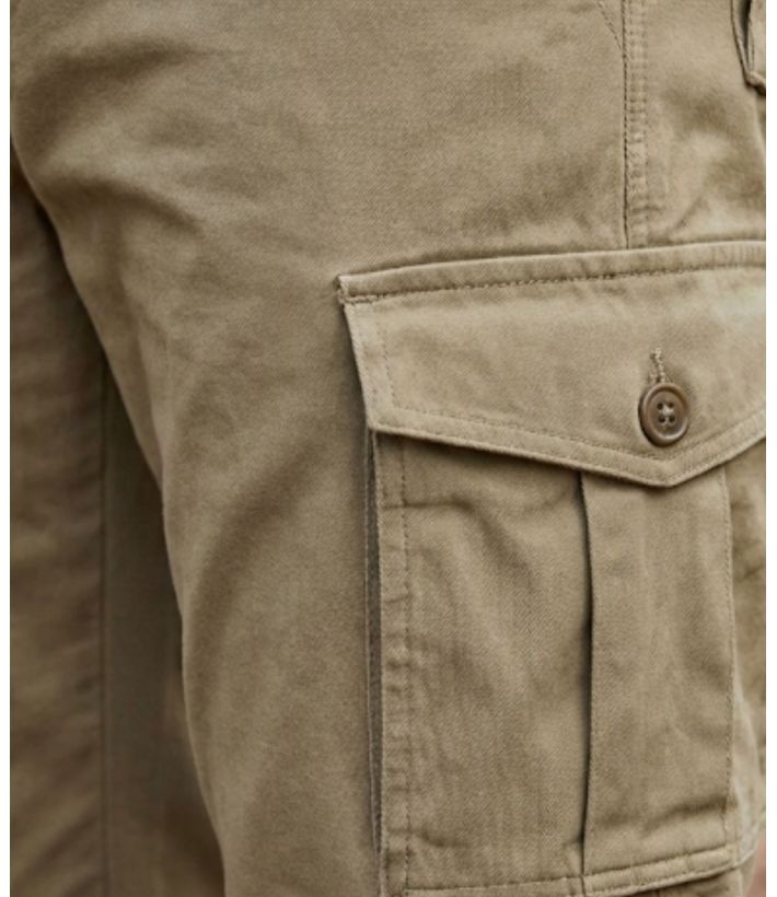 Pantalon Cargo Beige Stretch – Coton Doux & Coupe Confort