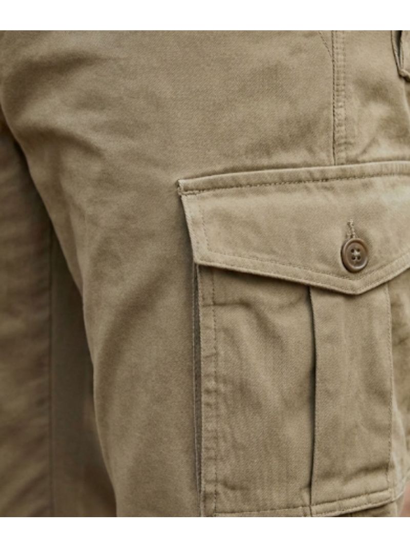 Pantalon Cargo Beige Stretch – Coton Doux & Coupe Confort