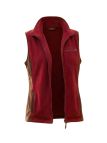 Gilet Zippé Couleur Sangria & Col Bi-Couleur – Confort Polyester