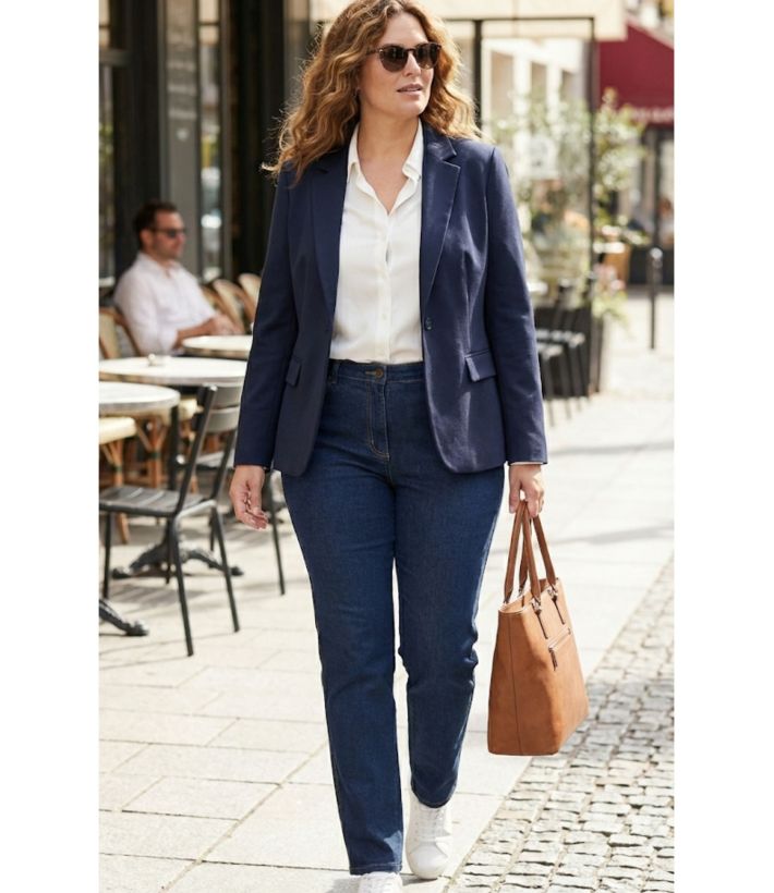 Pantalon en jean confort grandes tailles MACYLIA