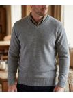 Pull col V avec laine PUL2004A