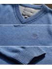 Pull col V avec laine PUL2004B