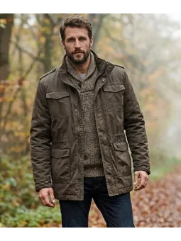 Parka en coton enduit NELSON1T