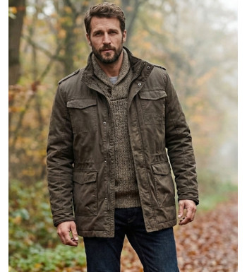 Parka en coton enduit NELSON1T